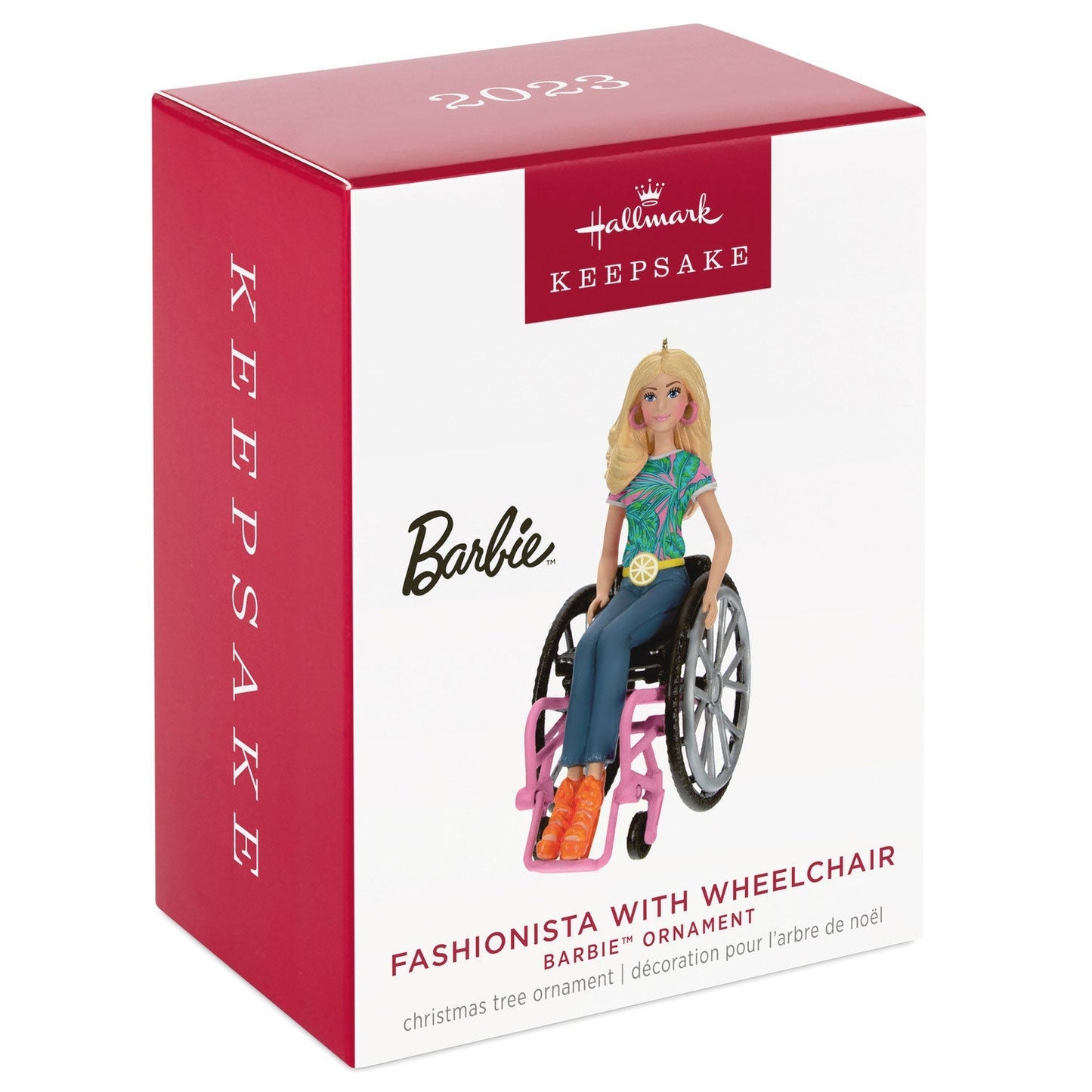 Barbie Fashionista With Wheelchair, 2023 Keepsake Ornament