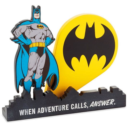Batman DC Comics "When adventure calls, Answer" Quote Sign