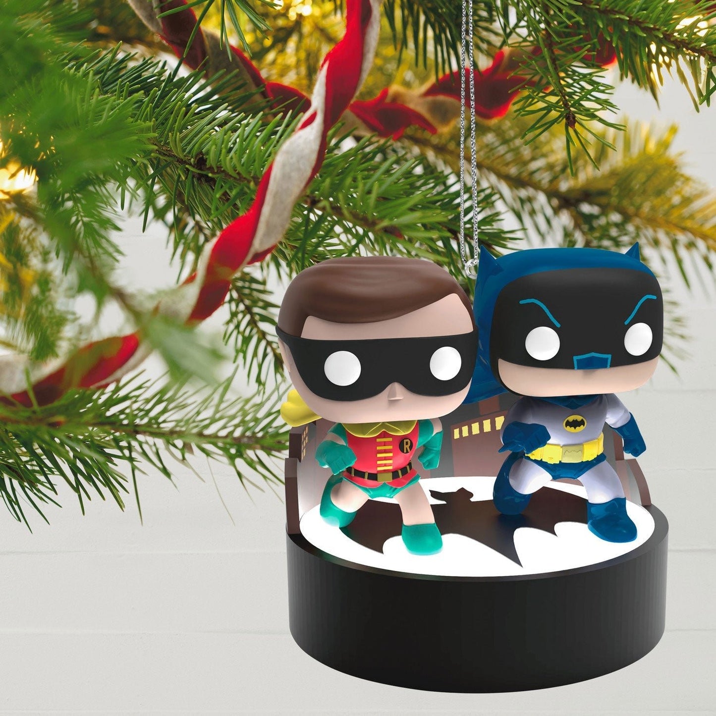 Batman The Classic TV Series Batman and Robin Funko POP!, 2023 Keepsake Ornament With Light and Sound