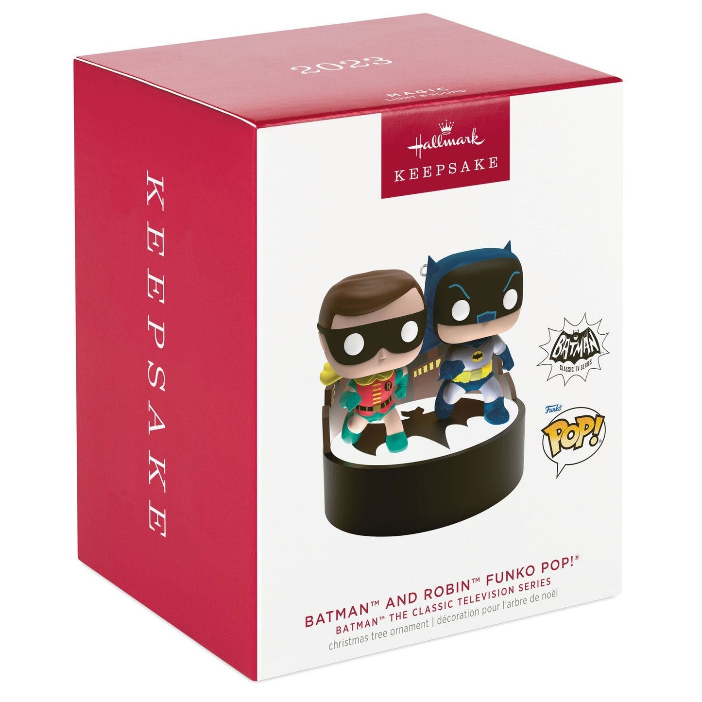 Batman The Classic TV Series Batman and Robin Funko POP!, 2023 Keepsake Ornament With Light and Sound