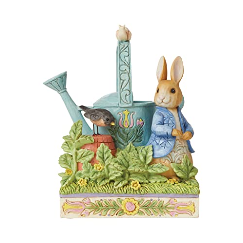 Beatrix Potter by Jim Shore Peter Rabbit with Watering Can Figurine, 6 Inch