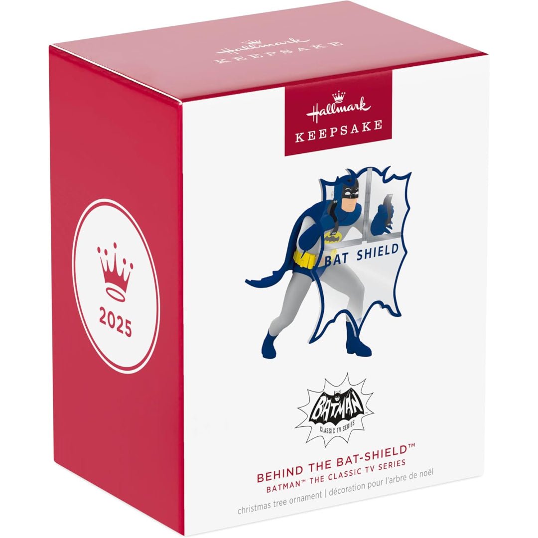 Behind the Bat - Shield Batman The Classic TV Series 2025 Keepsake Ornament