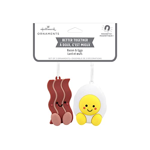 Better Together Bacon and Eggs Magnetic Ornaments, Set of 2