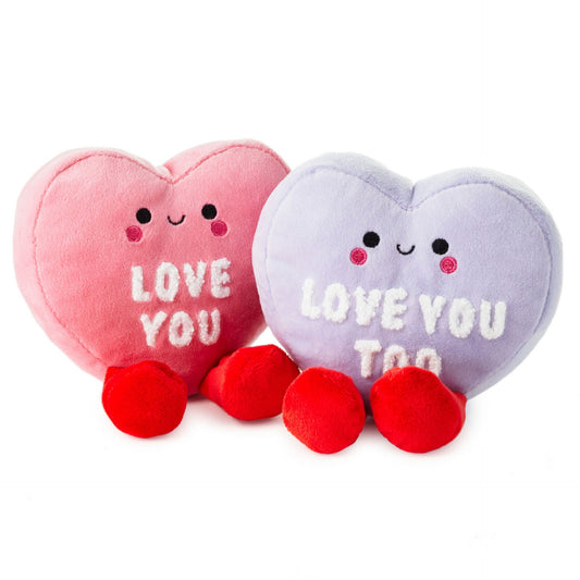 Better Together Conversation Hearts Magnetic Plush, 4.75"
