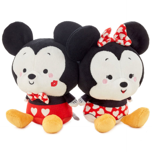 Better Together Disney Mickey and Minnie Valentine's Day Magnetic Plush Pair, 5"