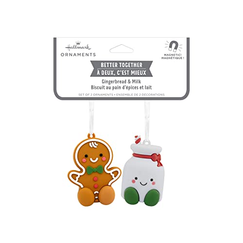 Better Together Gingerbread and Milk Magnetic Ornaments, Set of 2