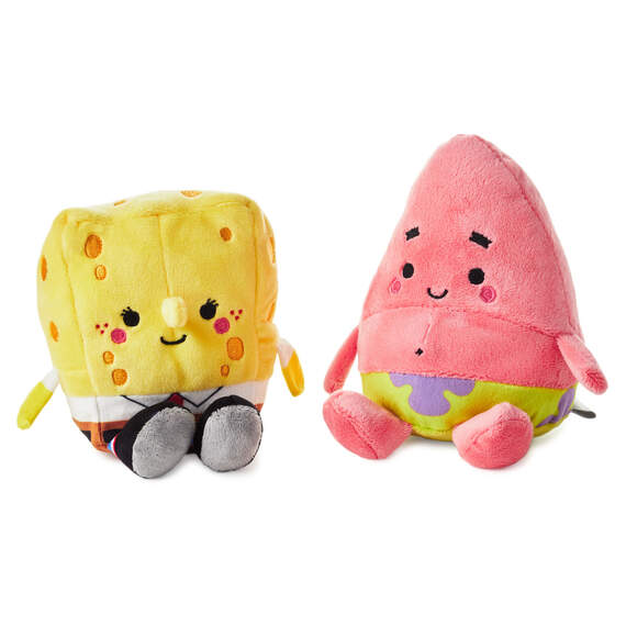 Better Together Nickelodeon SpongeBob and Patrick Magnetic Plush Pair, 5.75"