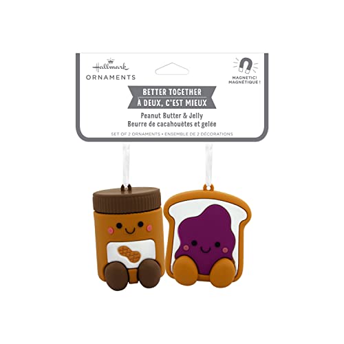 Better Together Peanut Butter & Jelly Magnetic Ornaments, Set of 2