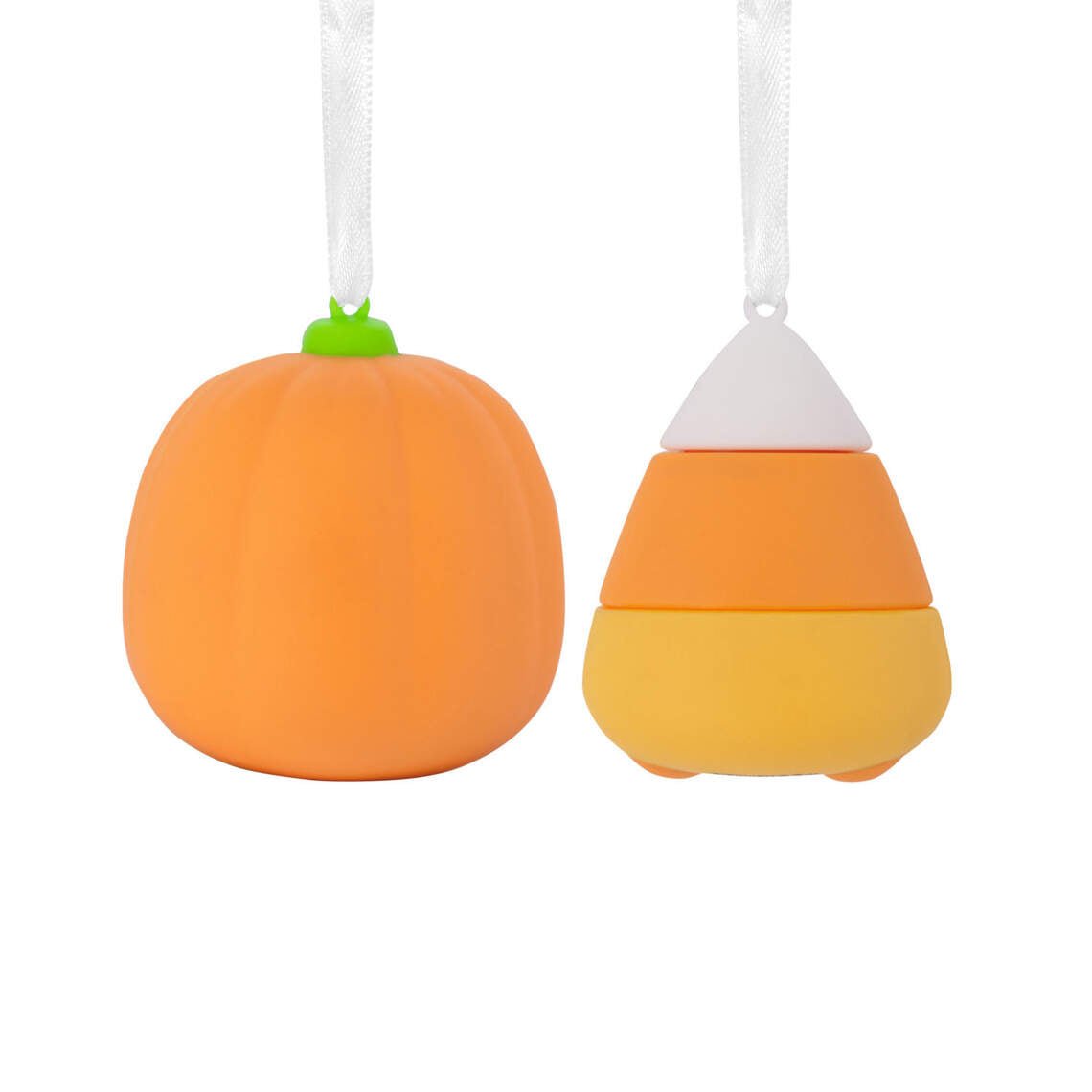 Better Together Pumpkin and Candy Corn Magnetic Hallmark Ornaments, Set of 2