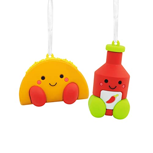Better Together Taco and Hot Sauce Magnetic Ornaments, Set of 2