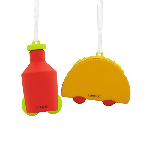 Better Together Taco and Hot Sauce Magnetic Ornaments, Set of 2