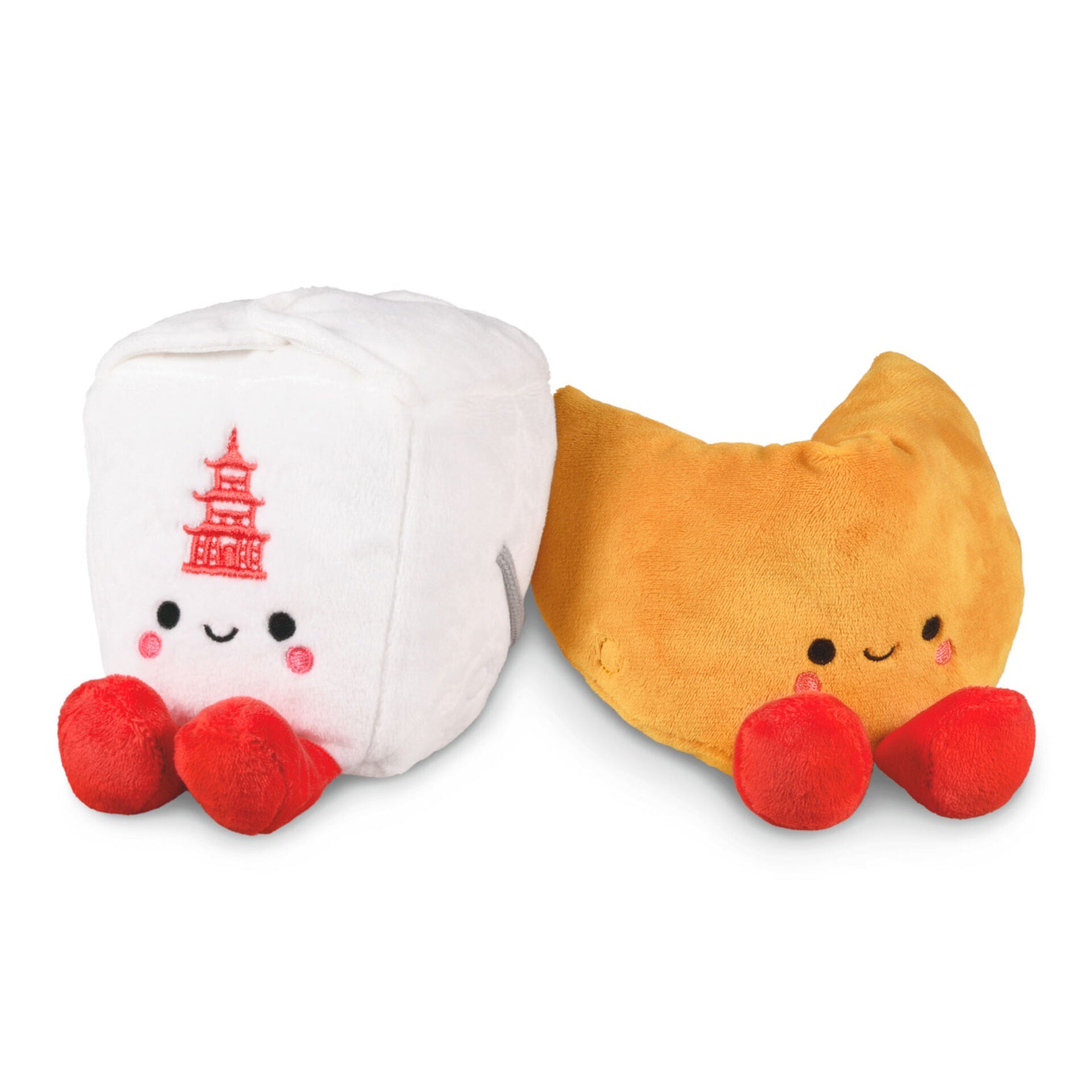 Better Together Takeout Box and Fortune Cookie Magnetic Plush Pair, 5"