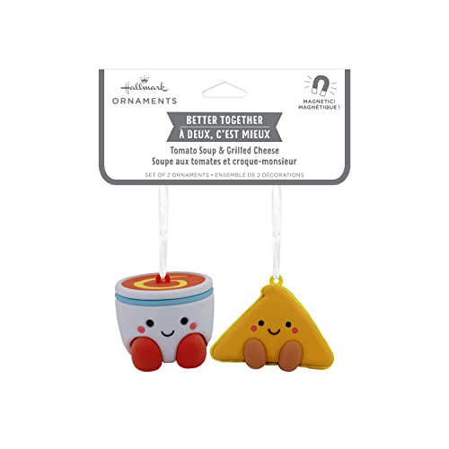 Better Together Tomato Soup and Grilled Cheese Magnetic Ornaments, Set of 2