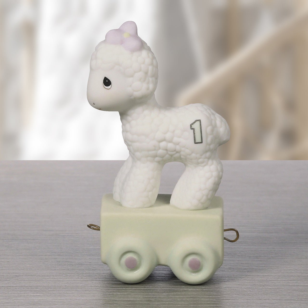 Birthday Train Lamb Age 1 Figurine