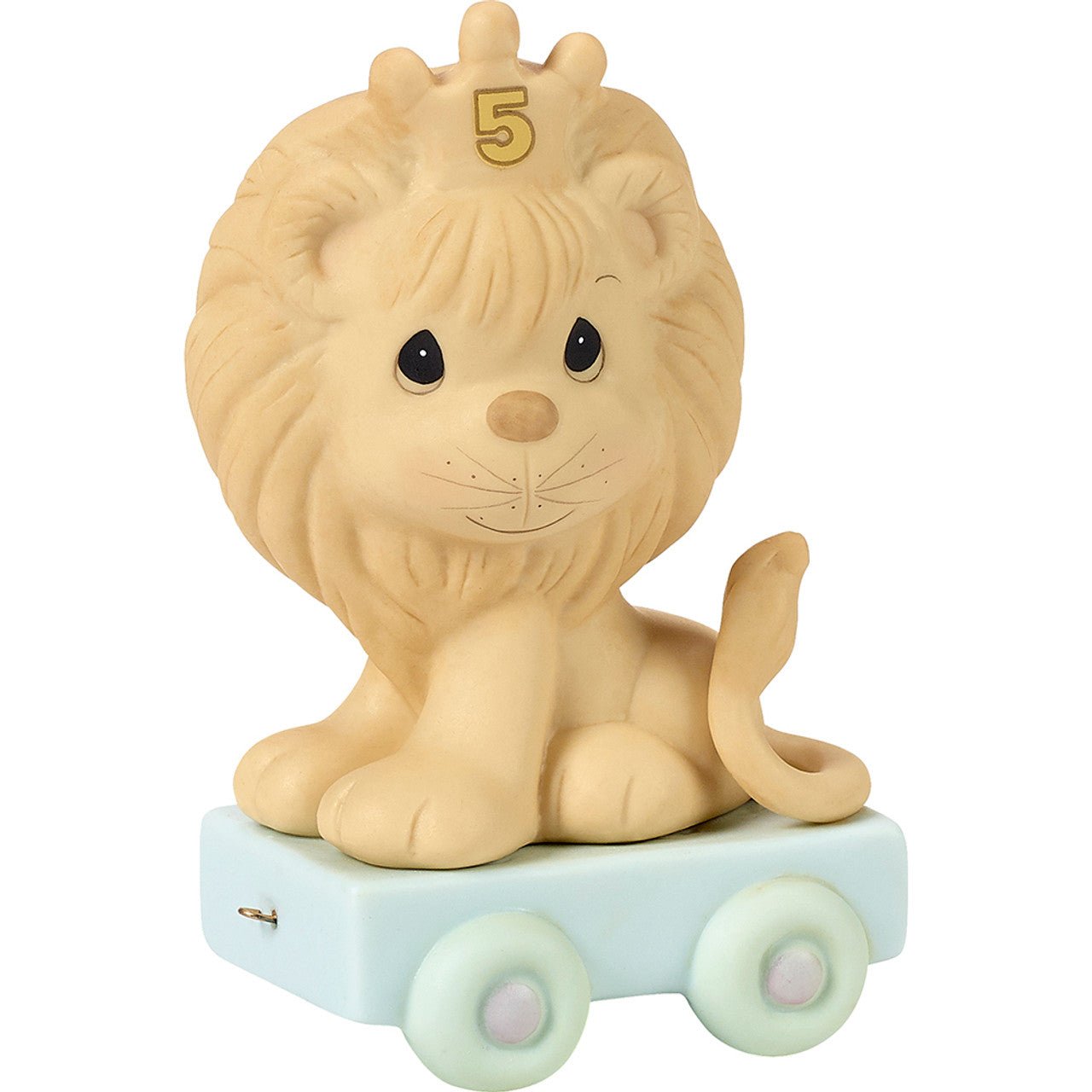 Birthday Train Lion Age 5 Figurine