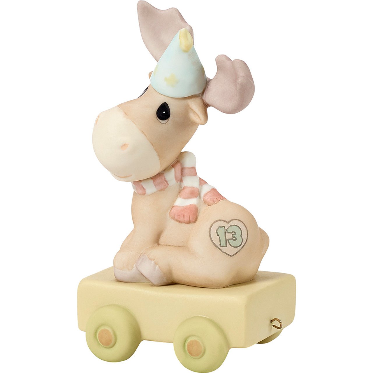 Birthday Train Moose Age 13 Figurine