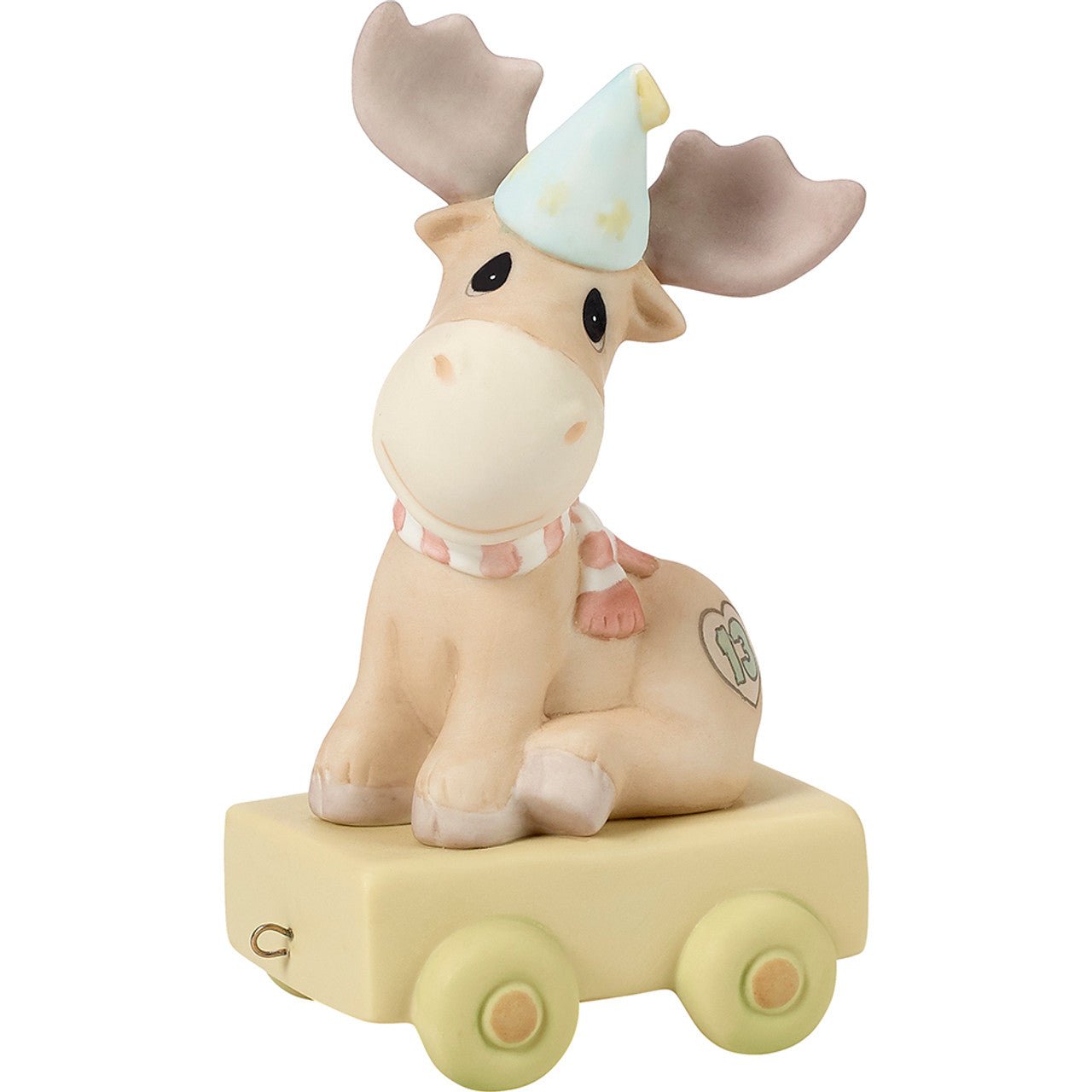 Birthday Train Moose Age 13 Figurine