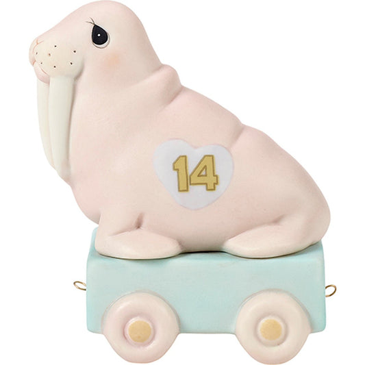 Birthday Train Walrus Age 14 Figurine