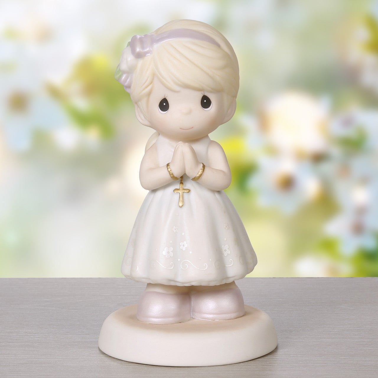 Blessings On Your First Communion Blonde Hair/Light Skin Girl Figurine