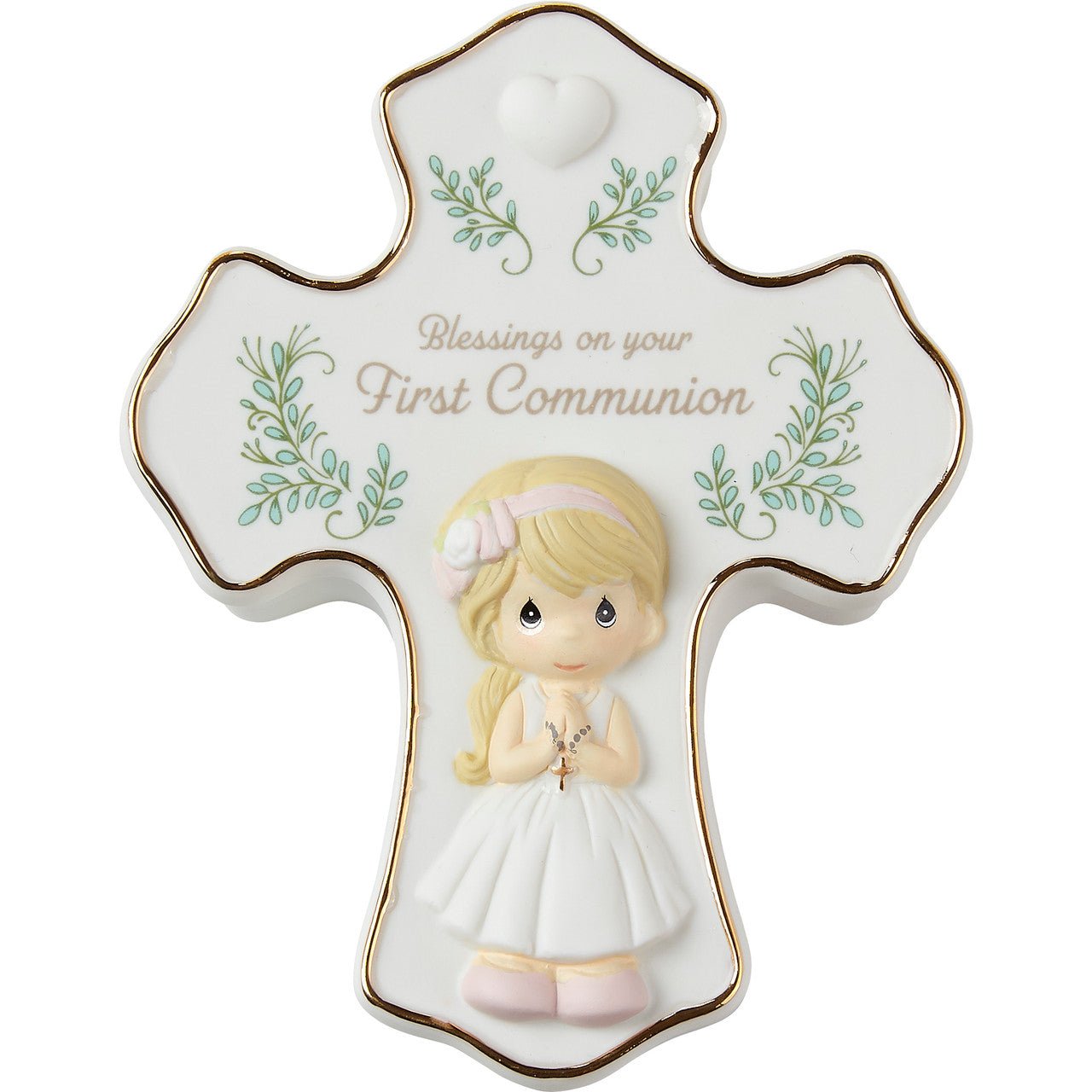 Blessings On Your First Communion Girl Rosary Box with Rosary
