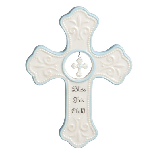 Blue Hanging Cross