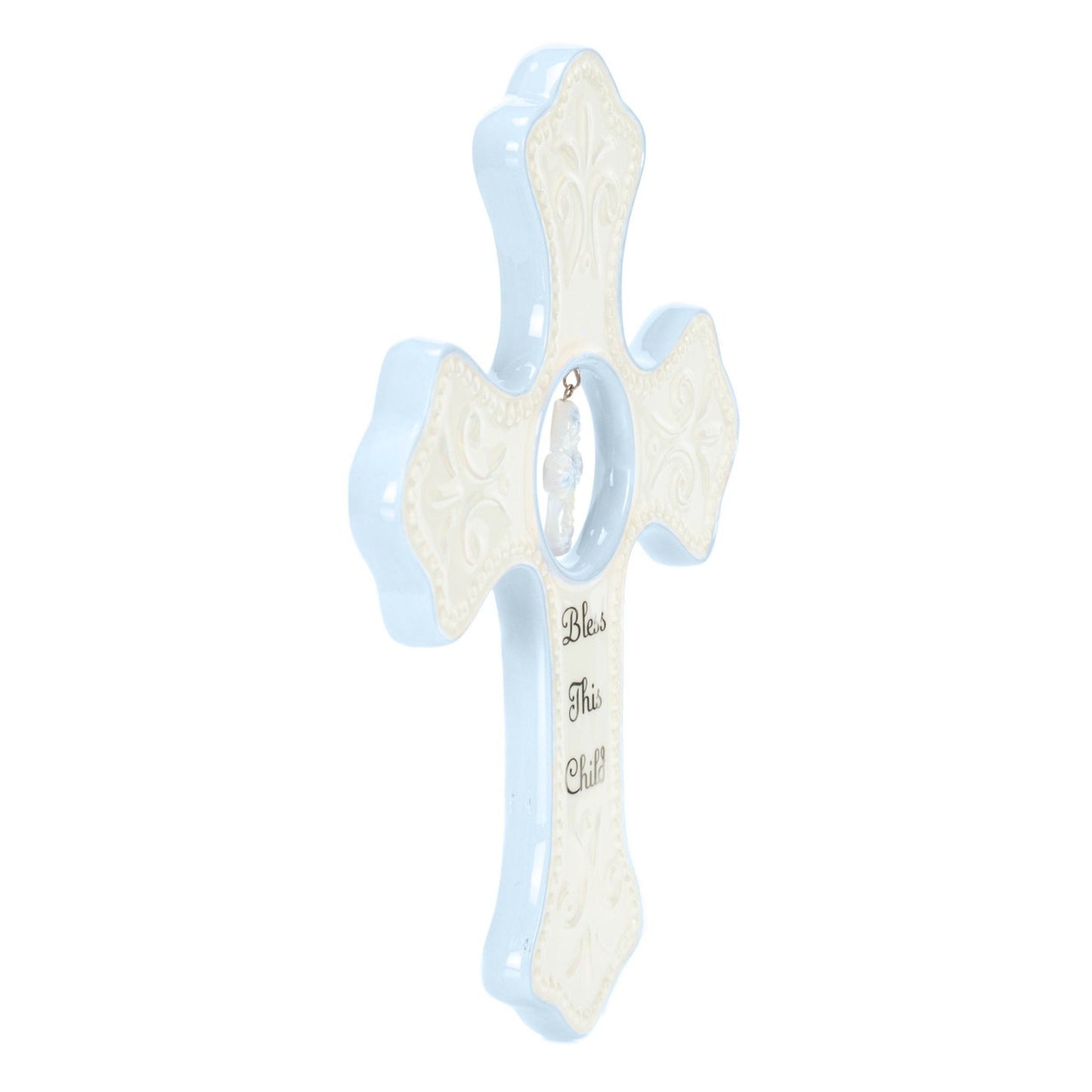 Blue Hanging Cross