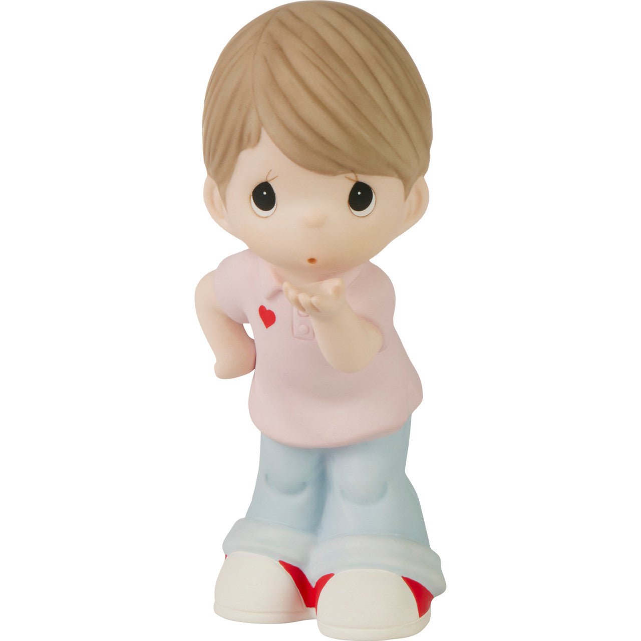 Boy Blowing Kiss Figurine