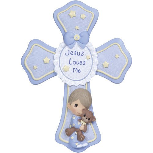 Boy With Teddy Cross