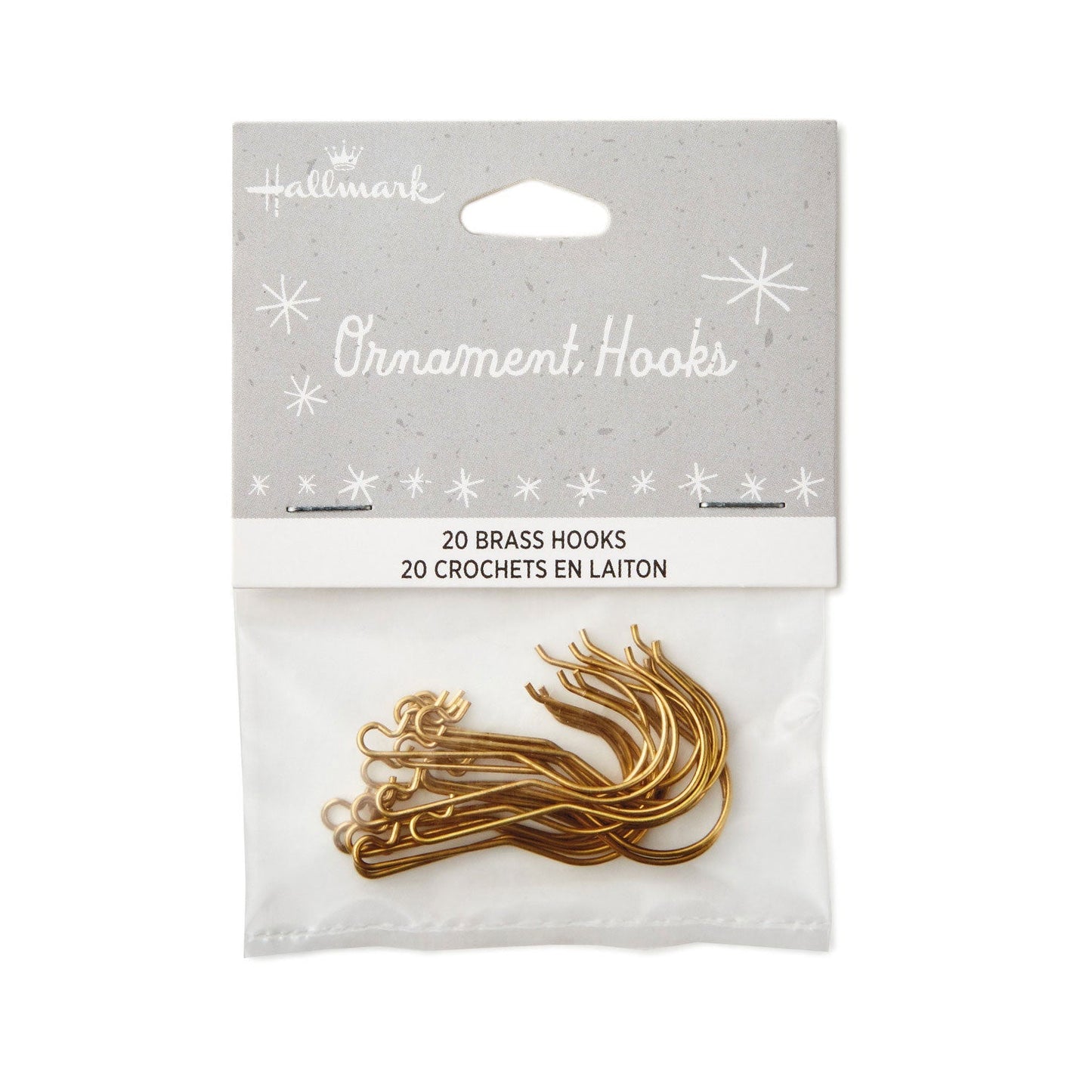 Brass, 2023 Keepsake Ornament Hooks, Set of 20