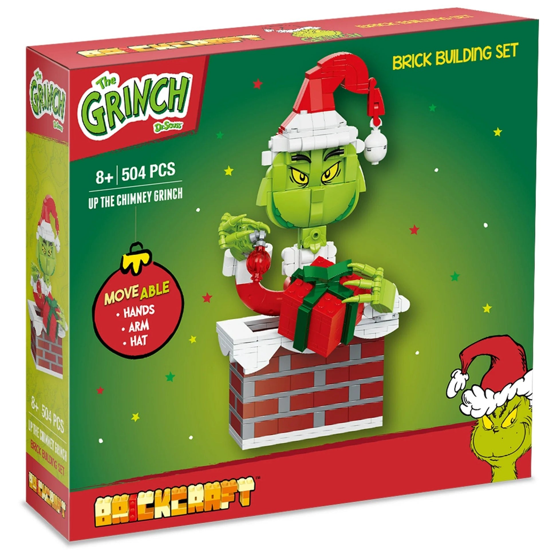 Brickcraft Up the Chimney Grinch Building Kit, 504 Pieces