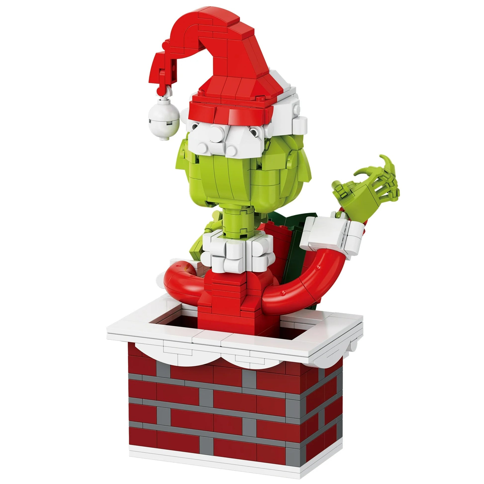 Brickcraft Up the Chimney Grinch Building Kit, 504 Pieces