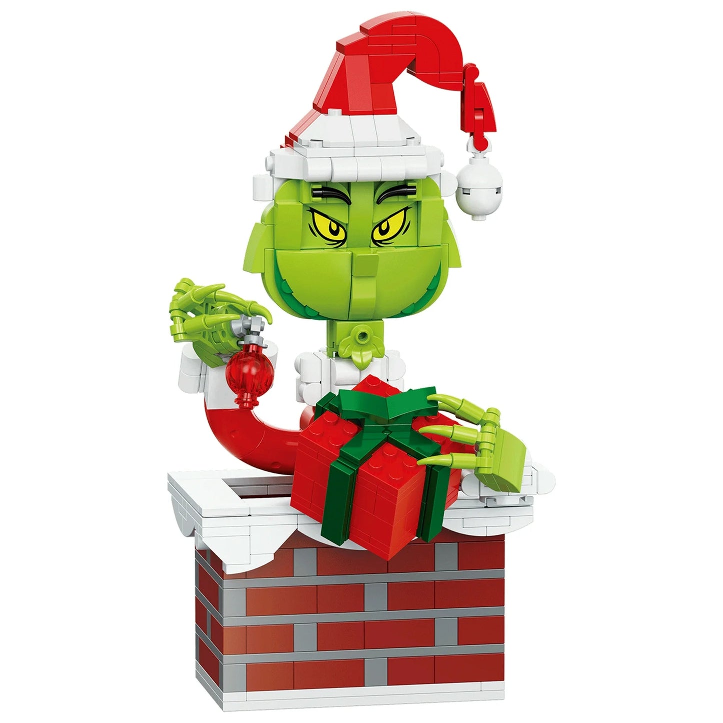 Brickcraft Up the Chimney Grinch Building Kit, 504 Pieces