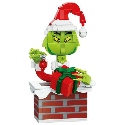 Brickcraft Up the Chimney Grinch Building Kit, 504 Pieces