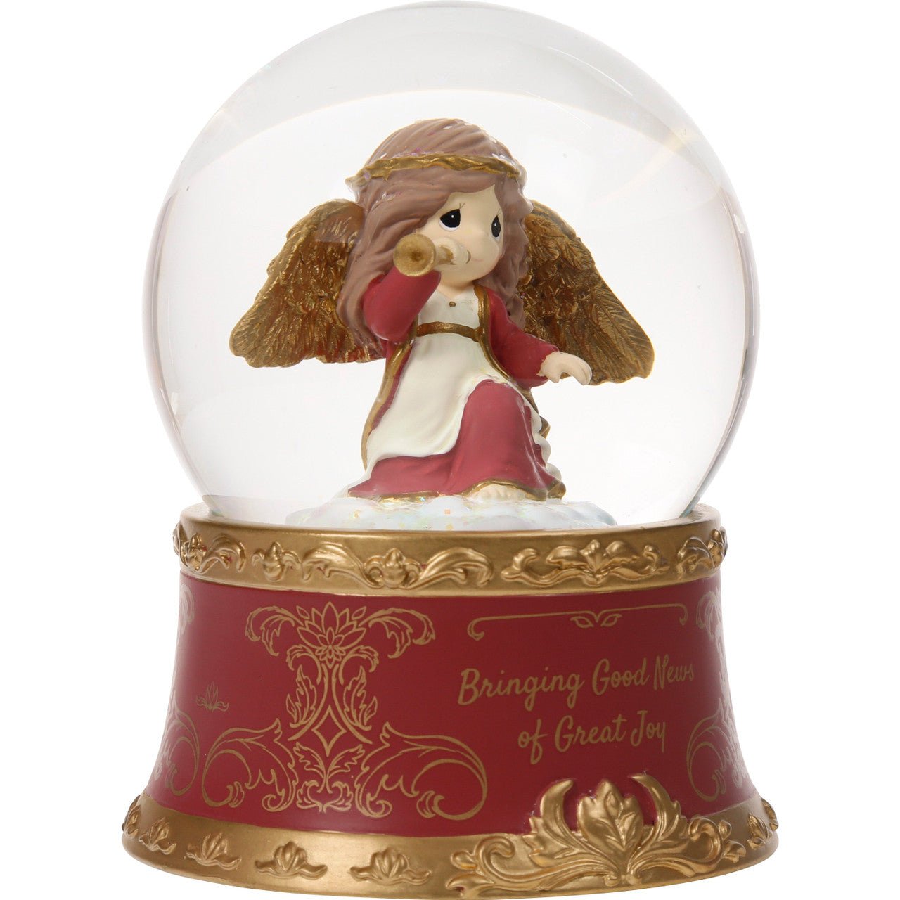 Bringing Good News Of Great Joy Annual Angel Musical Snow Globe