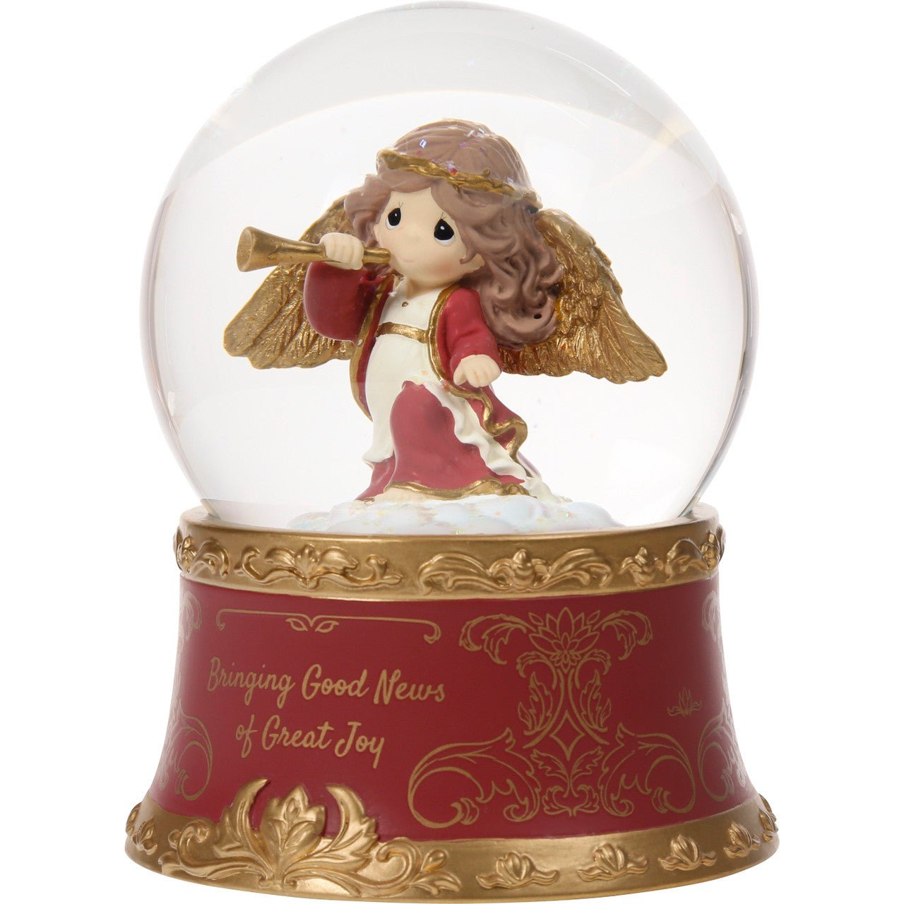 Bringing Good News Of Great Joy Annual Angel Musical Snow Globe