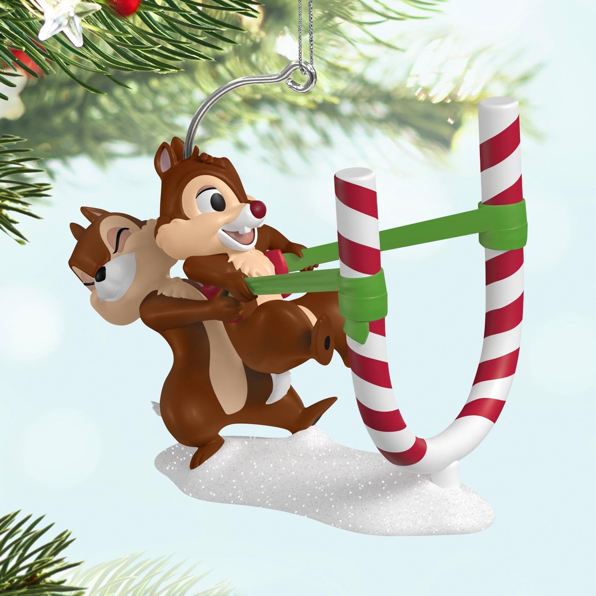 Candy Cane Catapult Disney Chip and Dale 2025 Keepsake Ornament