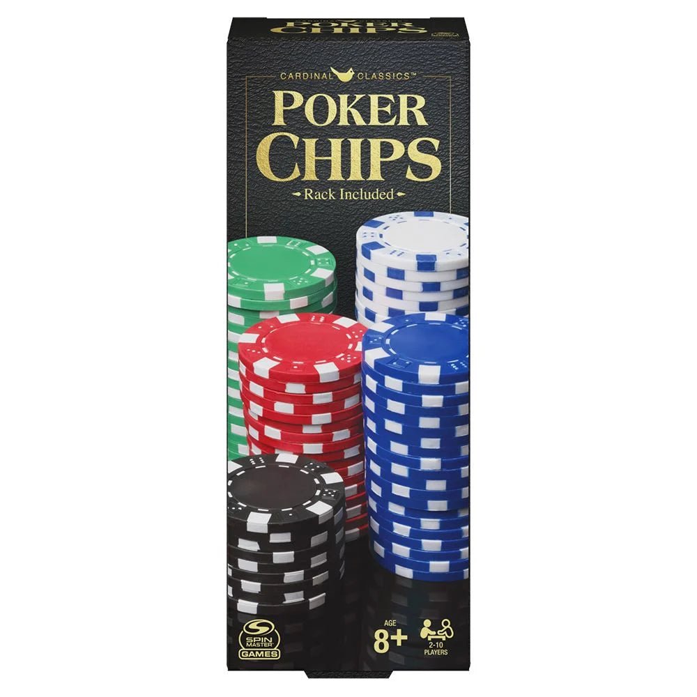 Cardinal Classics 100 Poker Chips (Rack Included)