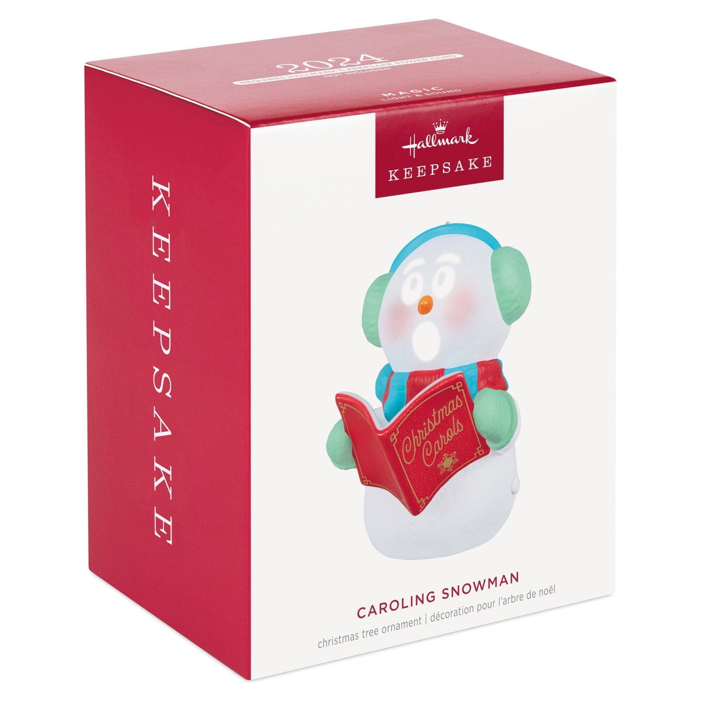 Caroling Snowman Musical 2024 Keepsake Ornament