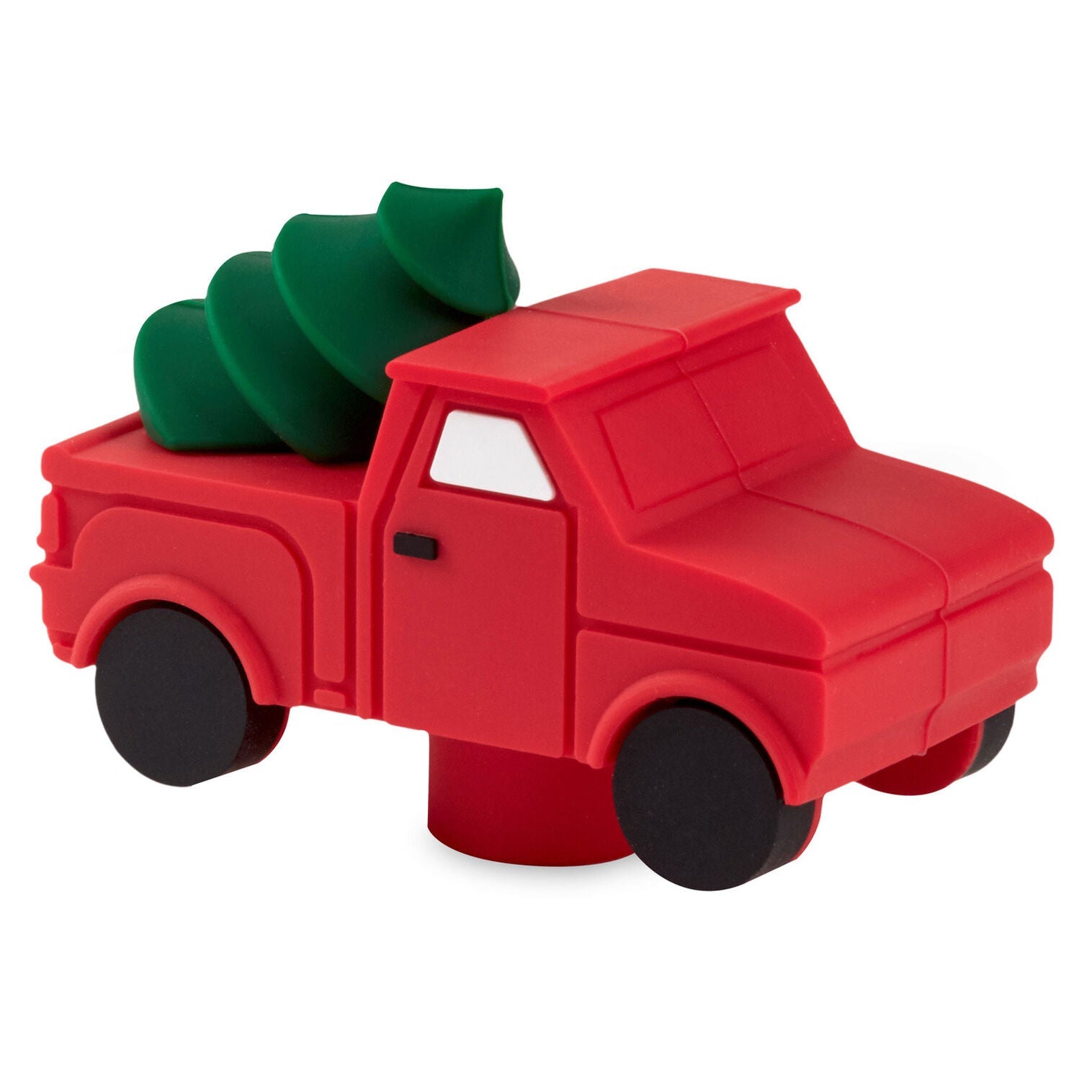 Charmers Red Truck With Tree Silicone Charm