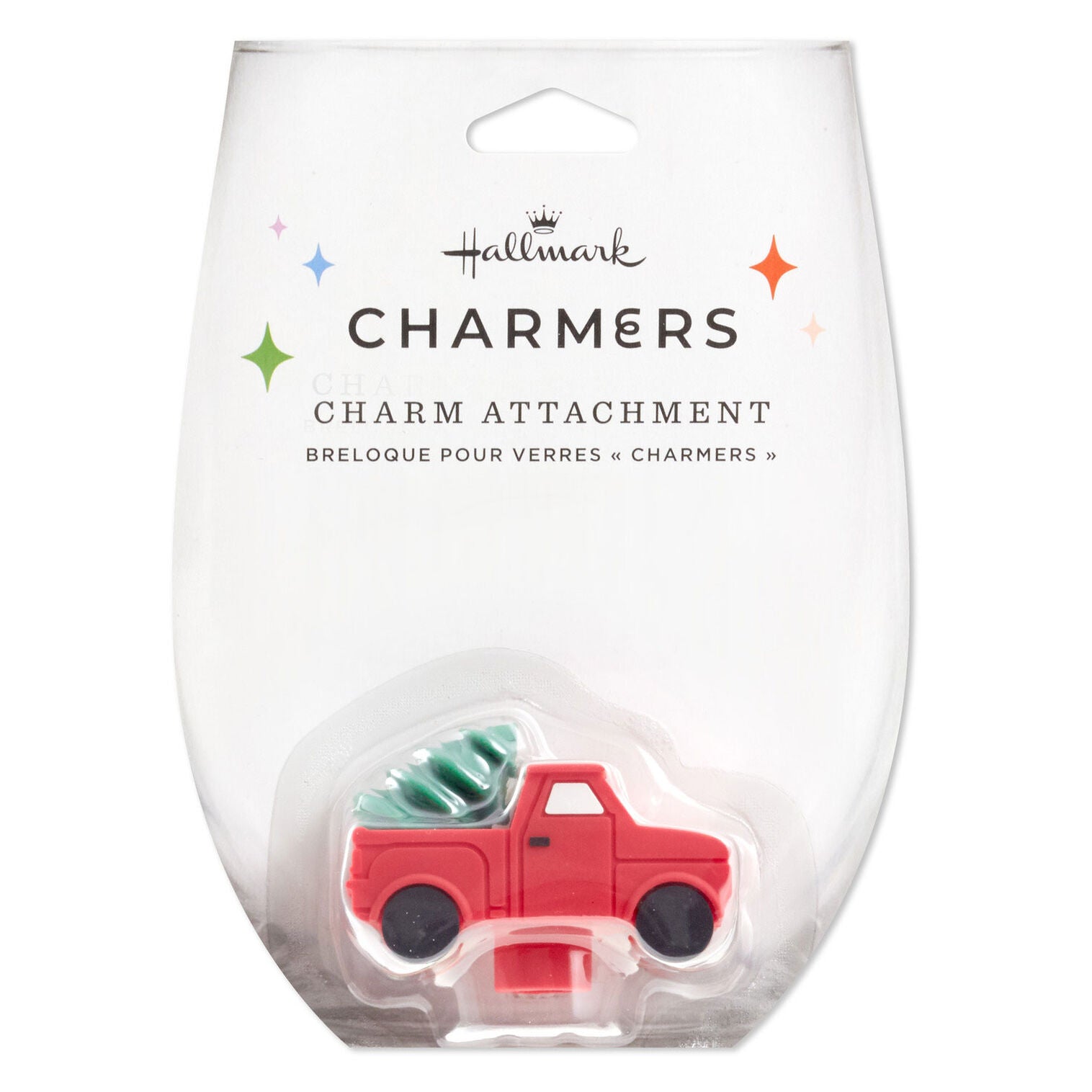 Charmers Red Truck With Tree Silicone Charm