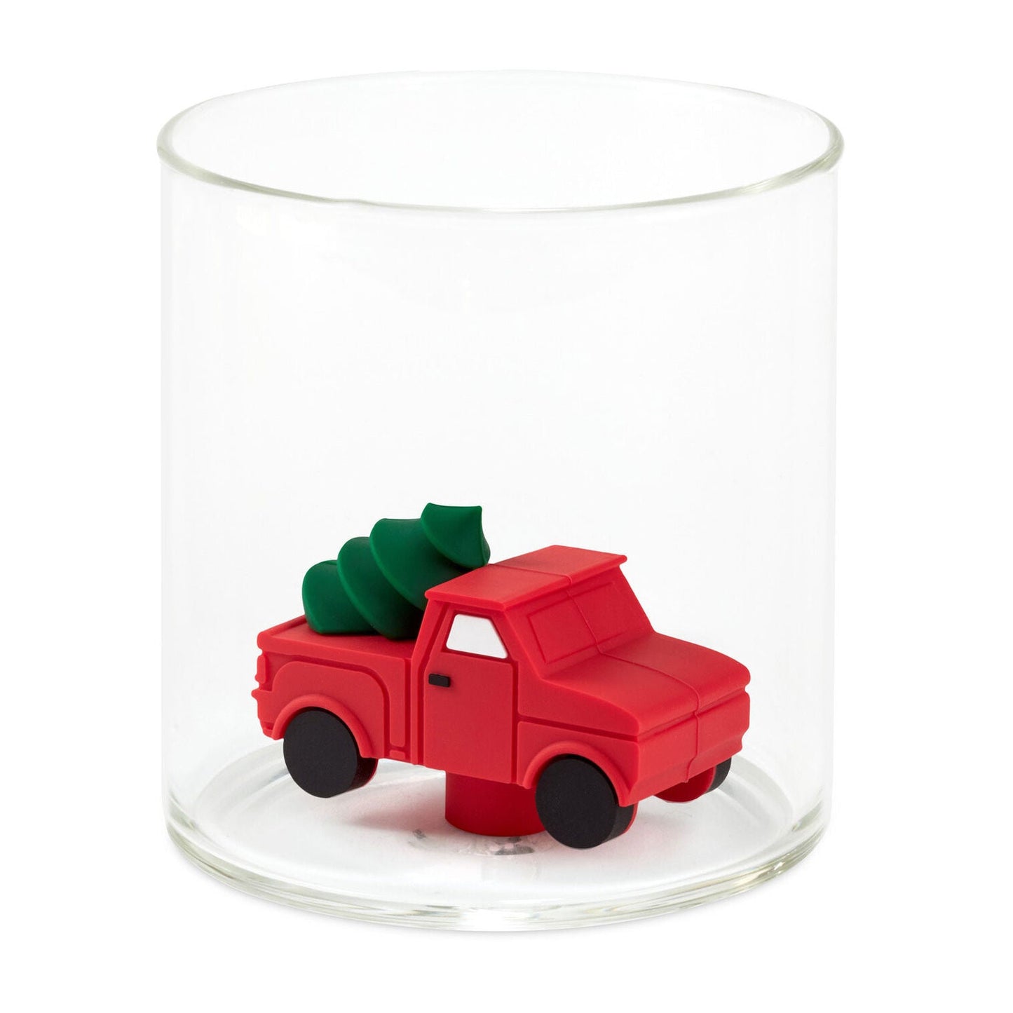 Charmers Red Truck With Tree Silicone Charm