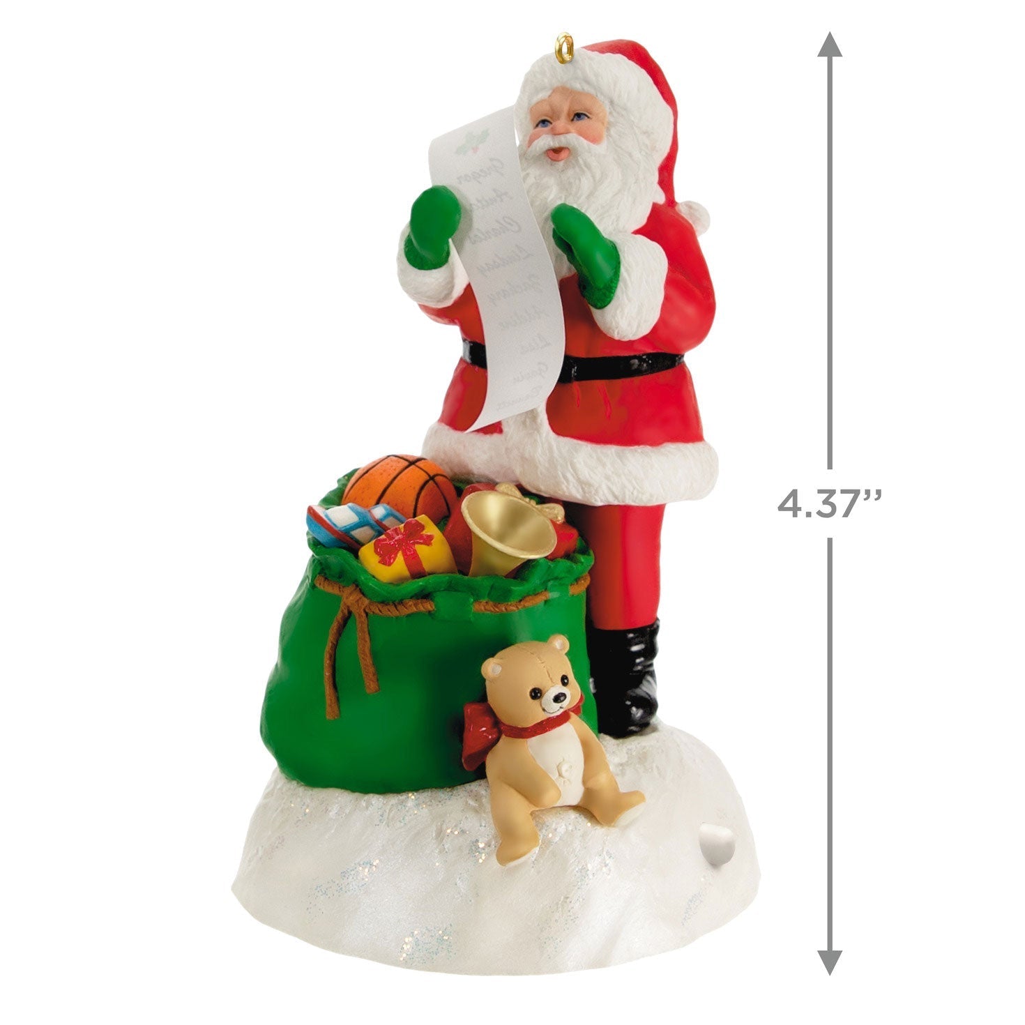 Checking It Twice, 2023 Keepsake Ornament With Light and Sound