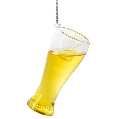 Cheer Beer Glass Hanging Christmas Tree Ornament