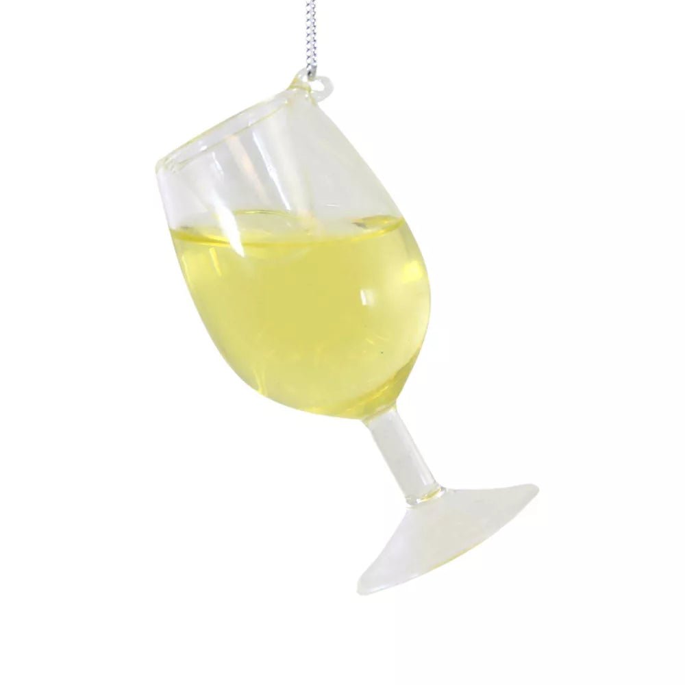 Cheer Donnay Wine Glass Hanging Christmas Tree Ornament