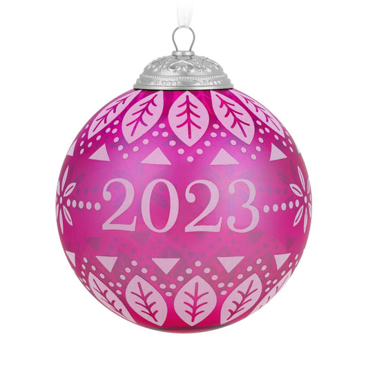 Christmas Commemorative 2023 Glass Ball #11, 2023 Keepsake Ornament