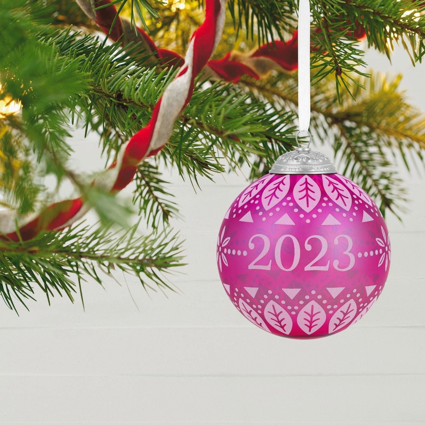 Christmas Commemorative 2023 Glass Ball #11, 2023 Keepsake Ornament