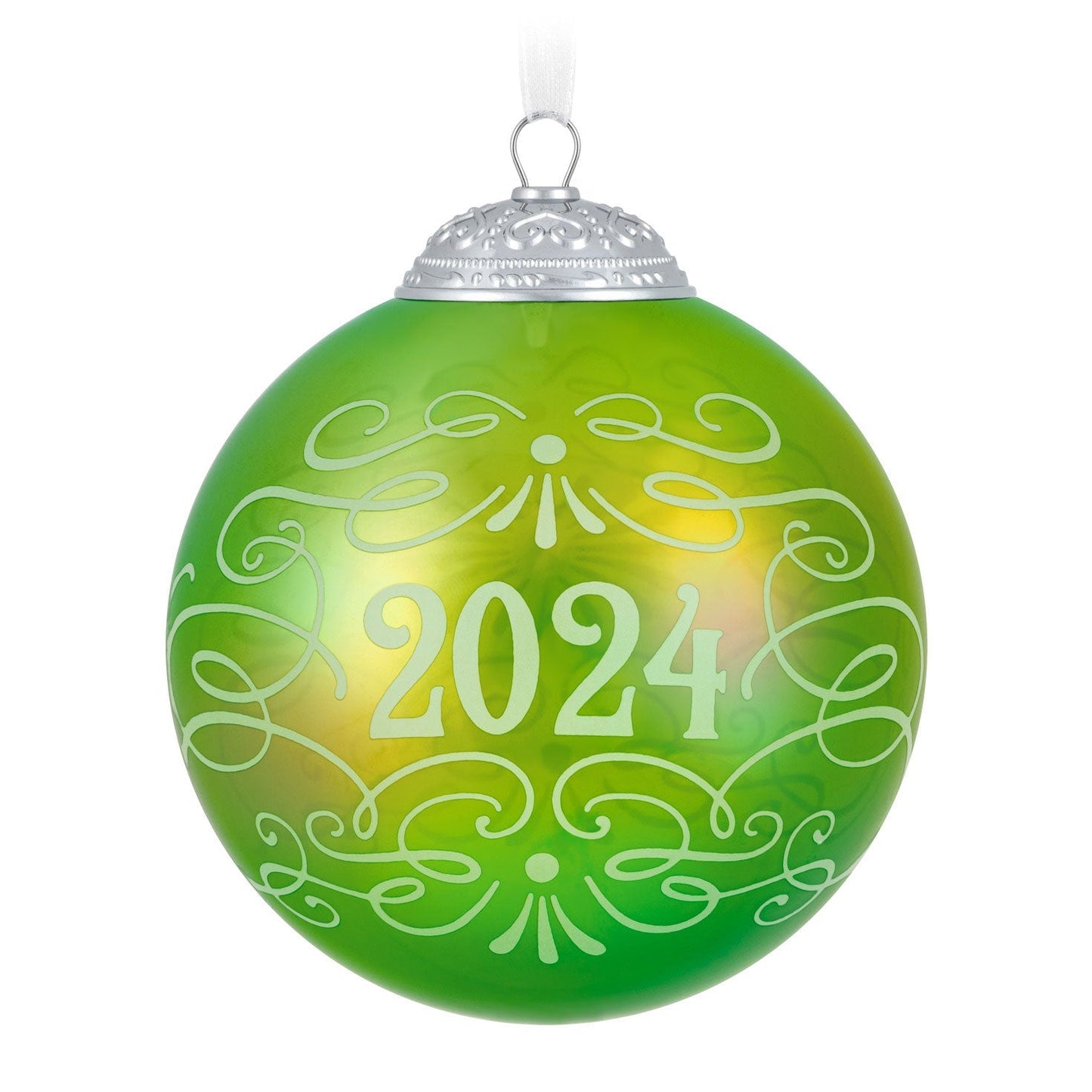 Christmas Commemorative 2024 Glass Ball Keepsake Ornament