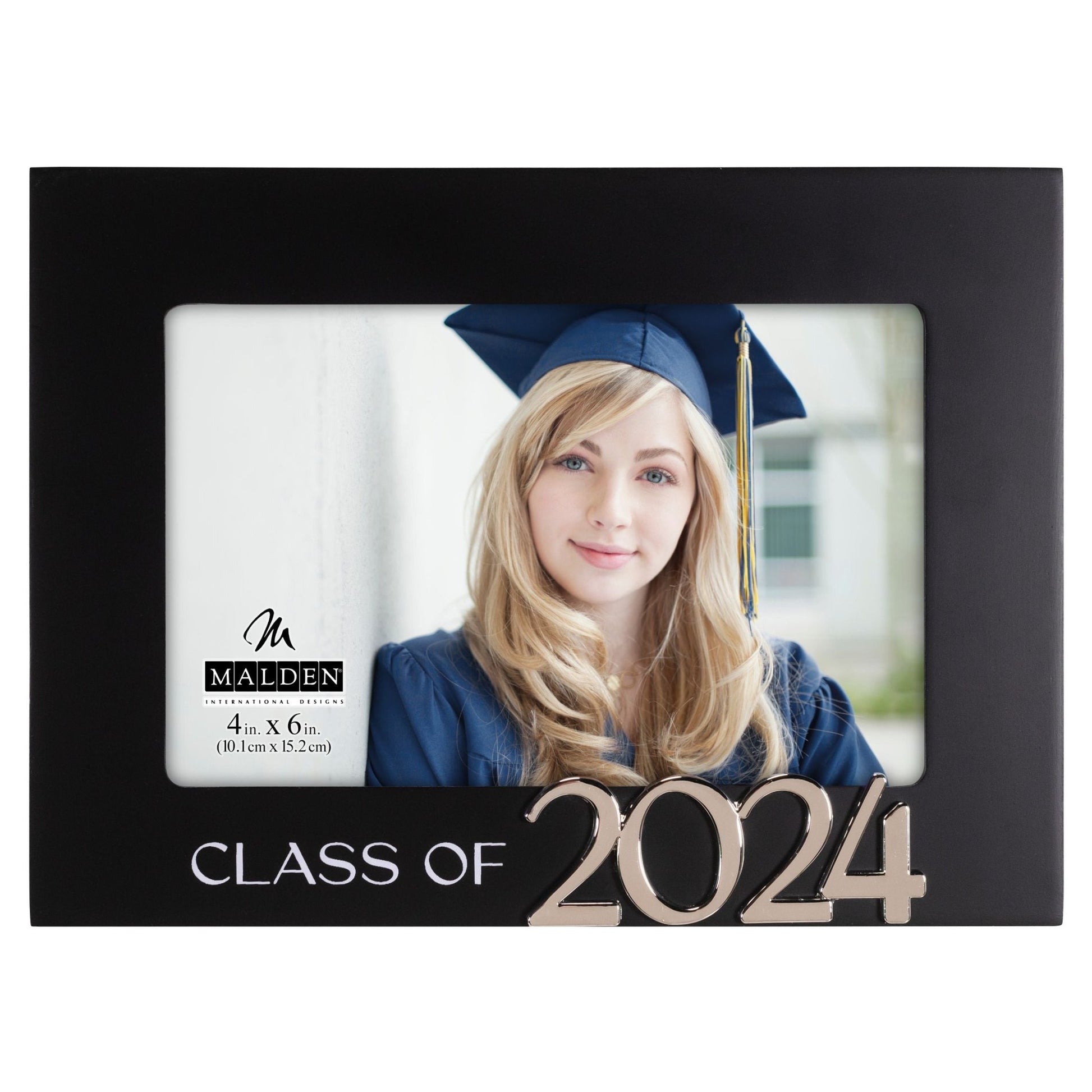 Class of 2024 Black Picture Frame Holds 4" x 6" Photo