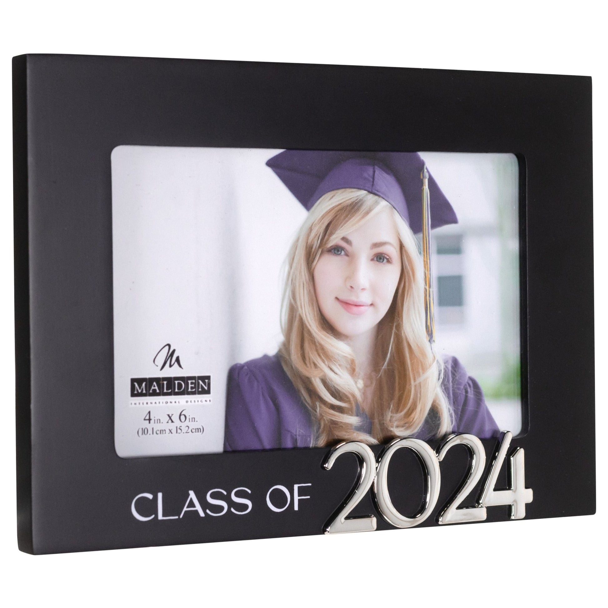 Class of 2024 Black Picture Frame Holds 4" x 6" Photo