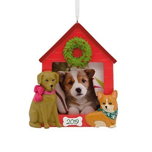 Classic Dog Photo Holder Dated 2019 Tree Trimmer Ornament